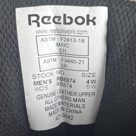 Reebok Rapid Response Mens 4 M / Womens 6 M Black Combat Boots Side Zipper - Picture 10 of 10